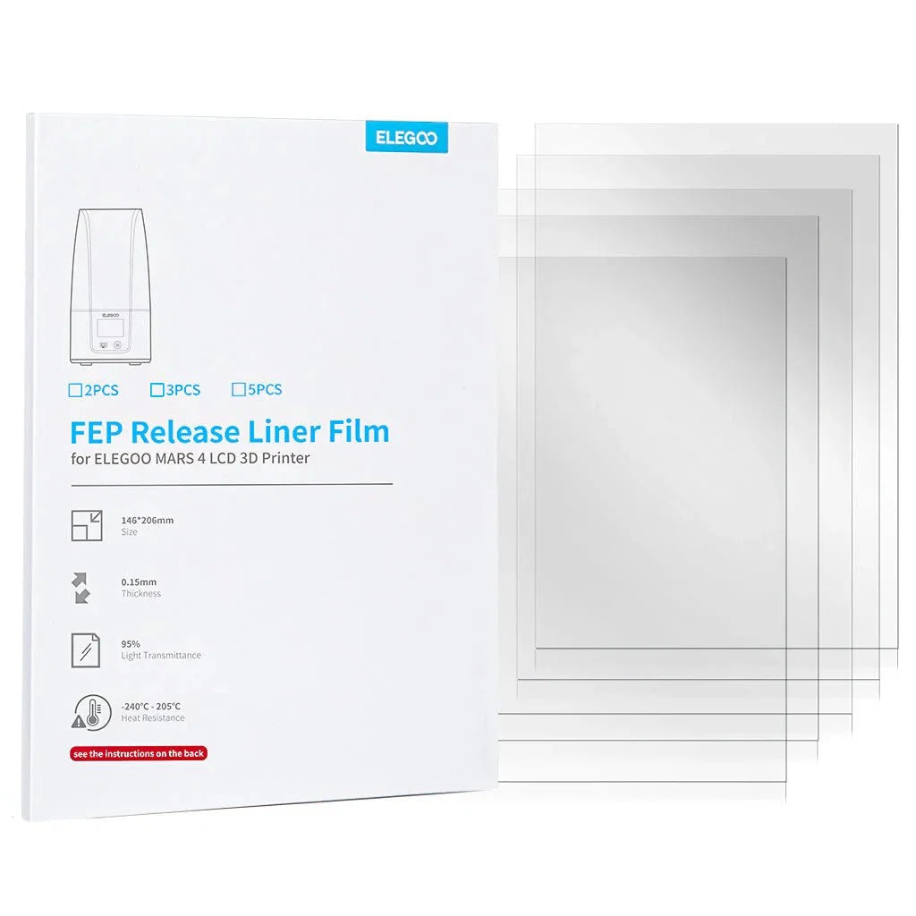 Elegoo FEP release film 3-pack for Mars 4, Mars 5 and Mars 5 Ultra