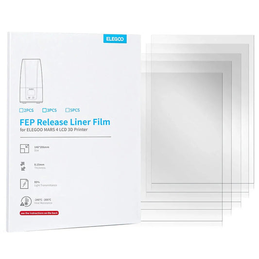 Elegoo FEP release film 3-pack for Mars 4, Mars 5 and Mars 5 Ultra
