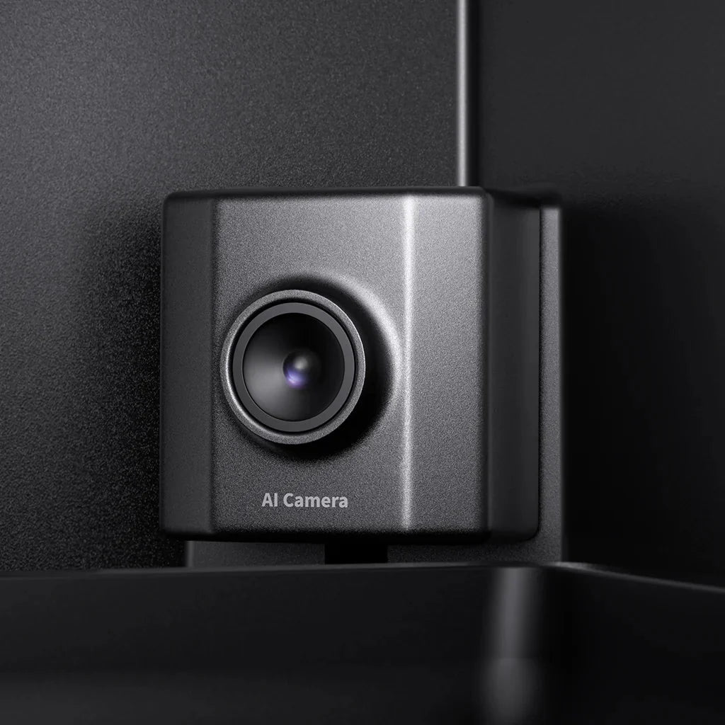 AI camera module on a black background