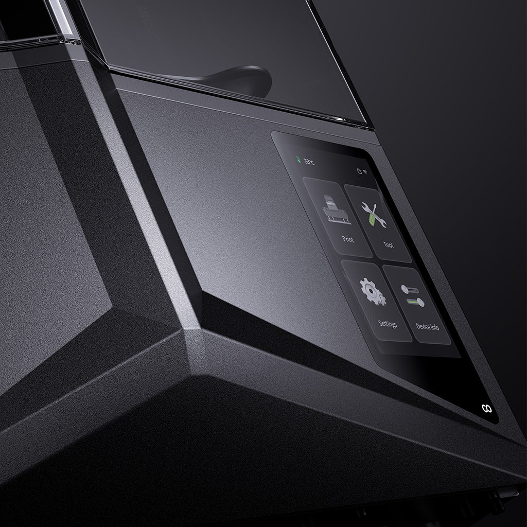 Close-up of a modern electronic device with control panel