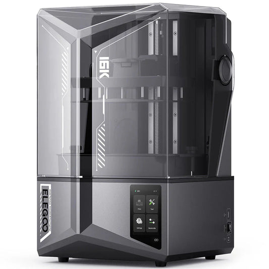 Elegoo Mars 2 Pro 3D printer on a white background