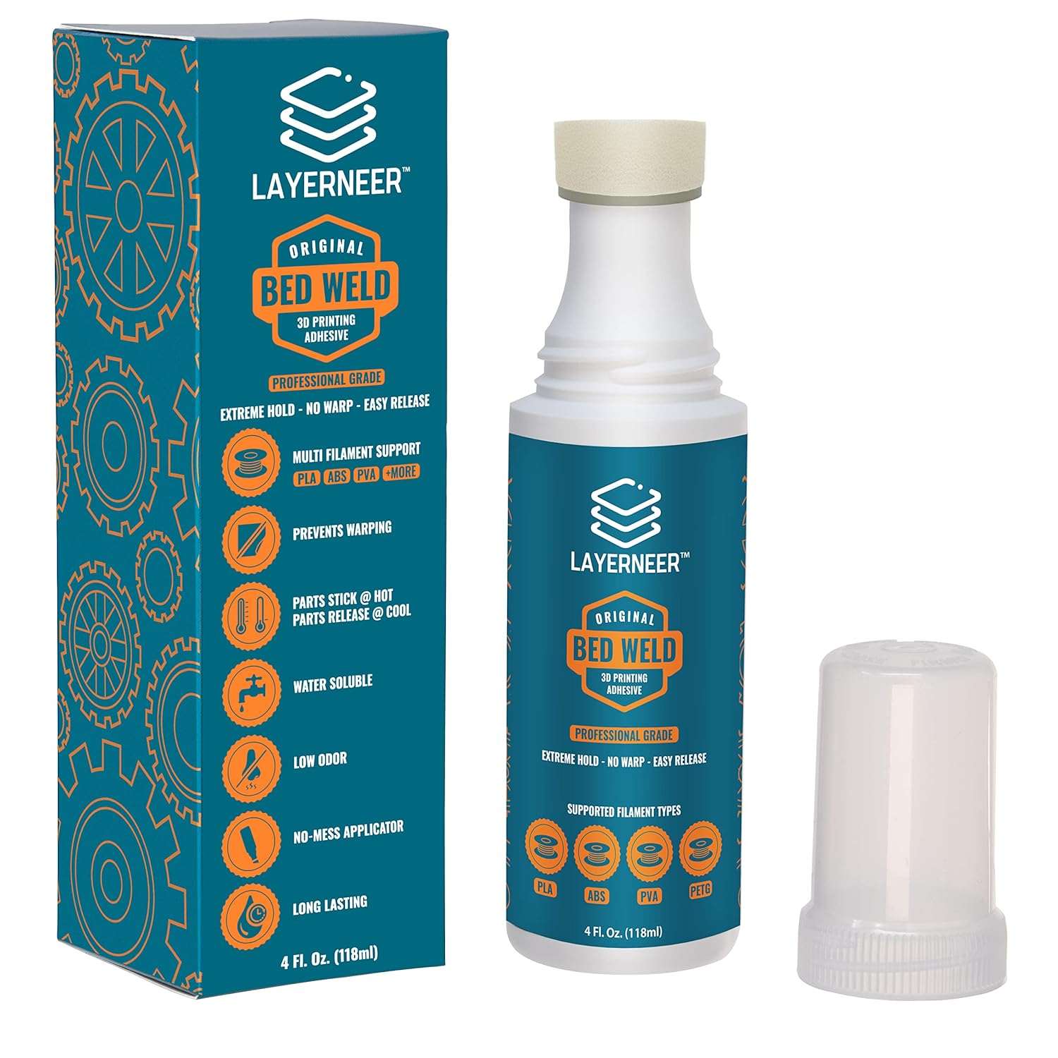 Layerneer Bed Weld 3D Printer Bed Adhesive for Perfect First Layers - CONSUM3D