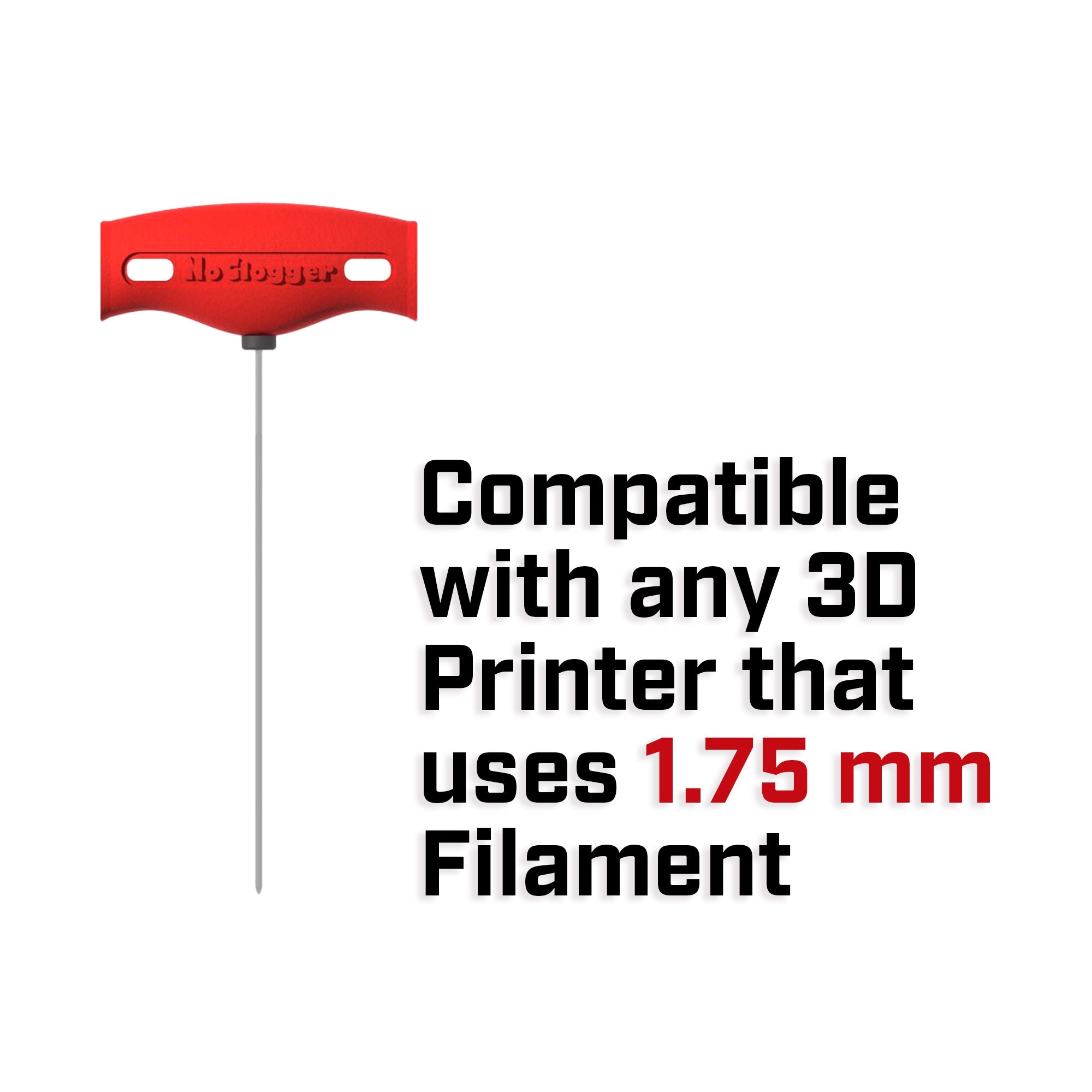 NoClogger 1.75 T - Handle – 3D Printer Nozzle Unclogging Tool - CONSUM3D