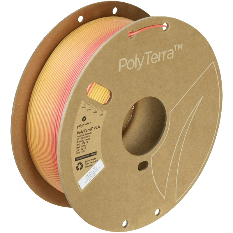 Polymaker Panchroma Gradient PLA 1kg spool — multi-color matte transitions 1.75mm