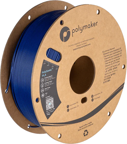 Polymaker PolySonic PLA — high-speed filament spool detail
