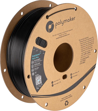Polymaker PolySonic PLA Pro — high-speed PLA filament spool detail