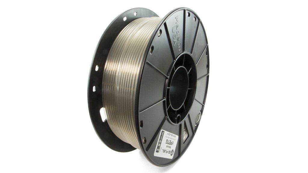 Spool of wire on a white background