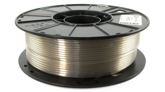 Spool of filament on a white background