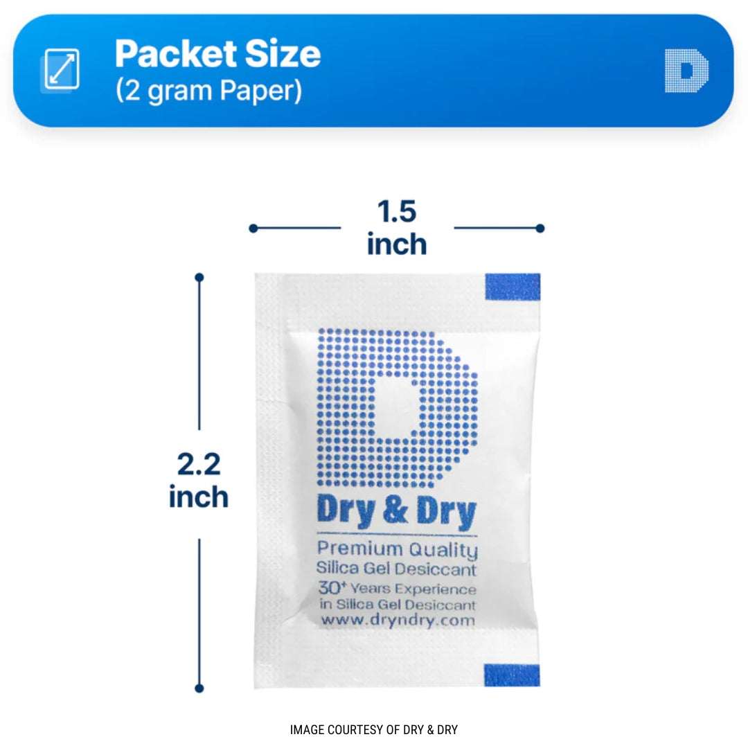 Rechargeable Silica Gel Desiccant Packets - CONSUM3D