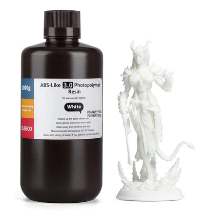 Elegoo UV resin color options — multiple resin types for SLA MSLA 3D printers on white background