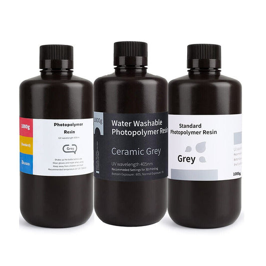 Elegoo UV resin 1kg bottle for SLA 3D printing — compatible with Mars, Saturn and all MSLA printers