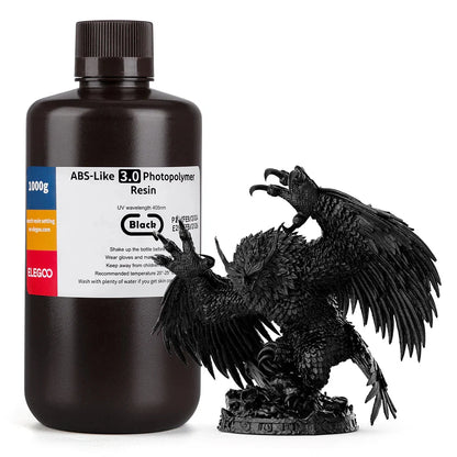 Elegoo SLA resin 3D printing — high-precision sample prints showing surface finish and resolution