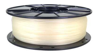 Spool of filament on a white background