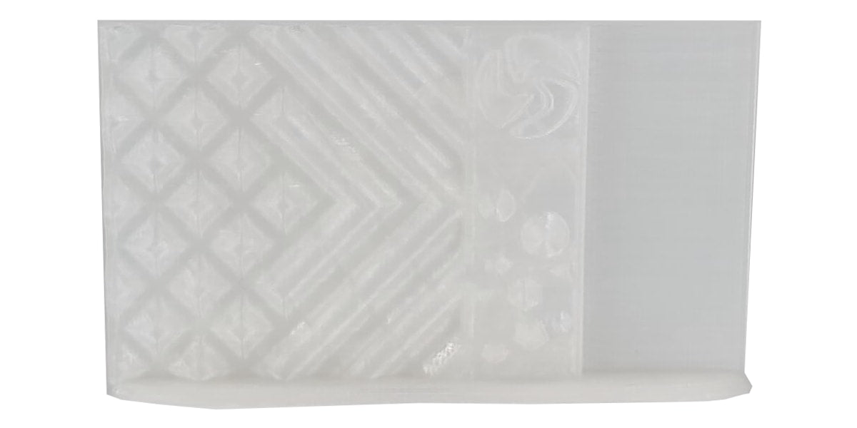White textured bath mat on a white background